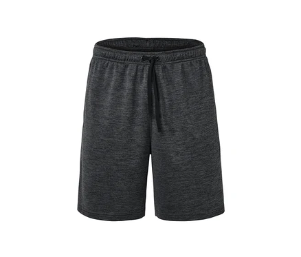 Short de sport anthracite avec cordon de serrage.