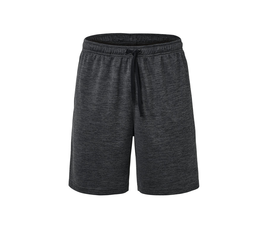 Short de sport anthracite avec cordon de serrage.
