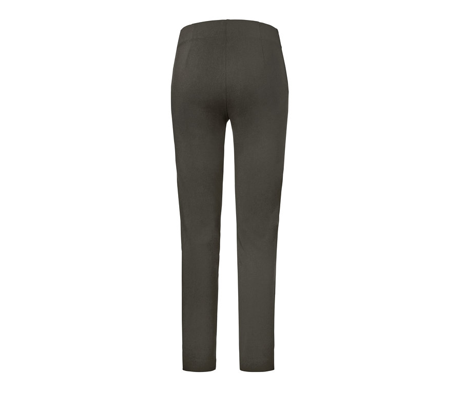 Pantalon stretch gris foncé.