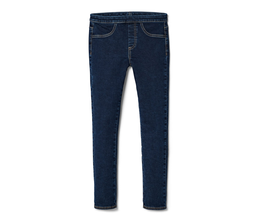 Tregging pour enfant bleu foncé – Fit « Jule » sur fond blanc.