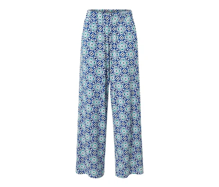 Pantalon palazzo à imprimé intégral.