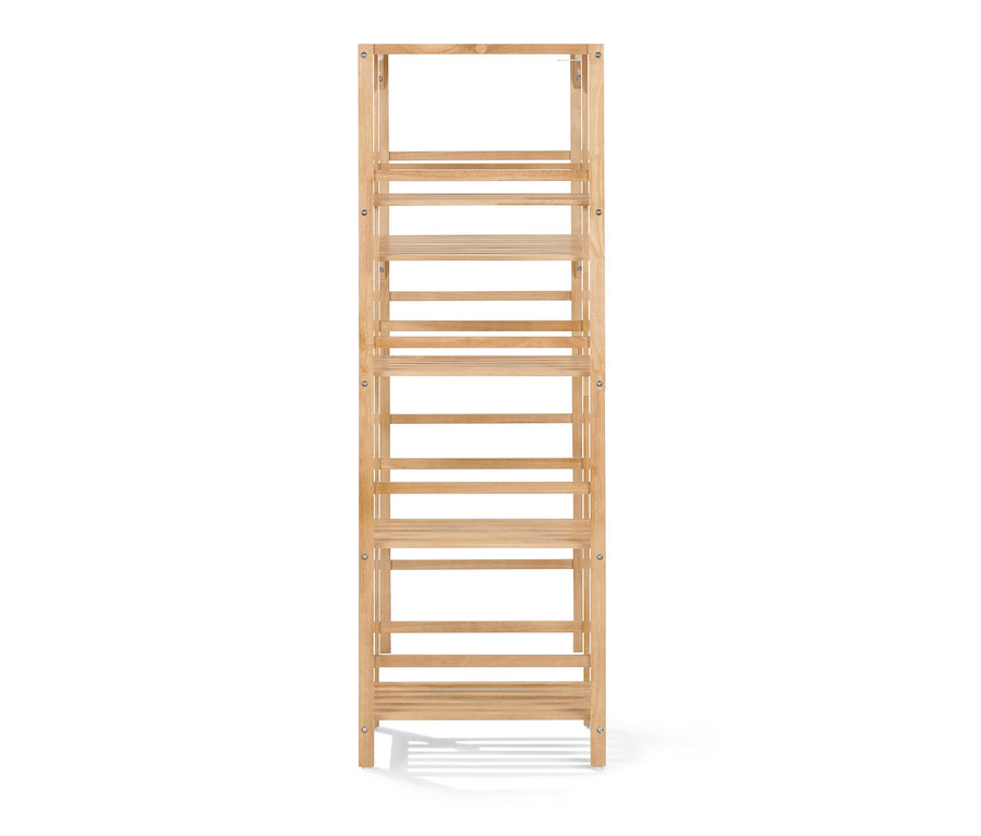 Vue de face d'une étagère de machine à laver avec élément latéral.