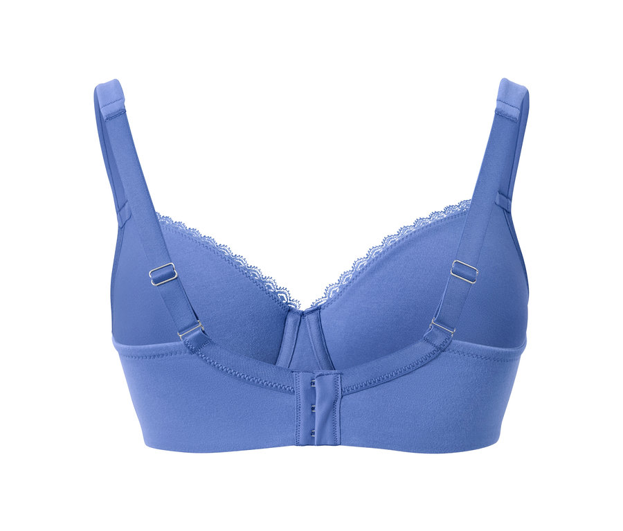 Soutien-gorge à armatures bleu, vue arrière.