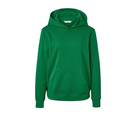 Sweat à capuche vert.