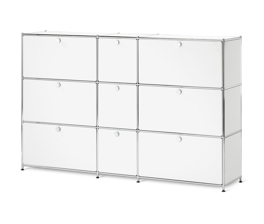 Commode « CN3 » blanche avec 9 abattants.