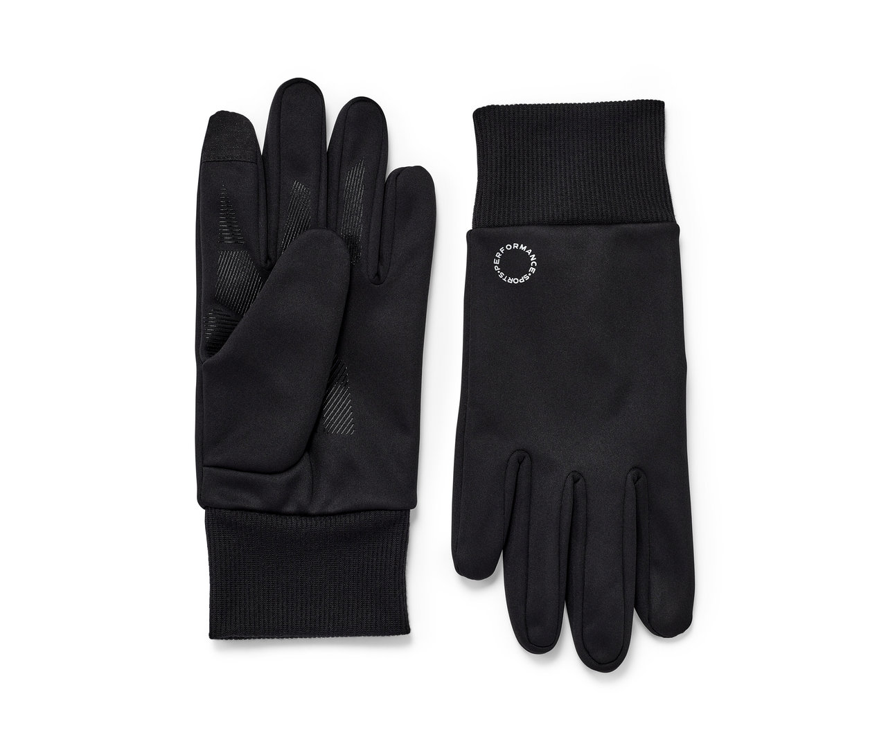 Deux gants coupe-vent noirs.