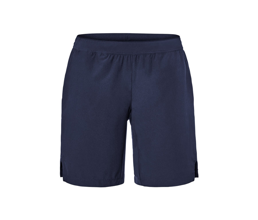 Short de sport bleu marine.