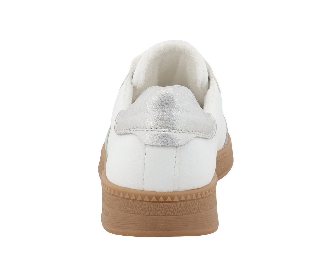 Vue arrière des baskets Tom Tailor PU blanc-menthe.