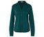 Une chemise verte à manches longues avec des boutons.