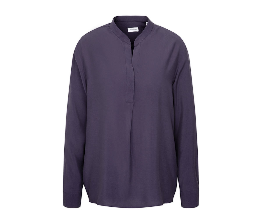 Tunique violette à manches longues en viscose Seidensticker.