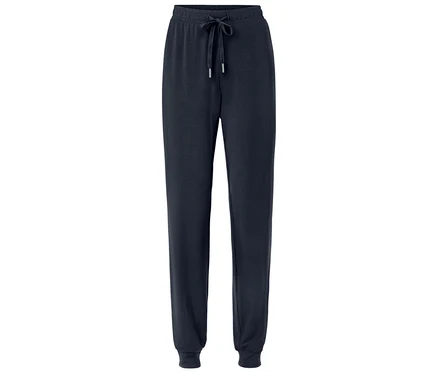 Pantalon de survêtement bleu marine avec cordon de serrage.
