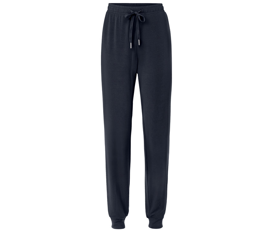 Pantalon de survêtement bleu marine avec cordon de serrage.