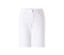 Jean «
Bermuda Turn-Up
» Angels, coupe droite, blanc.