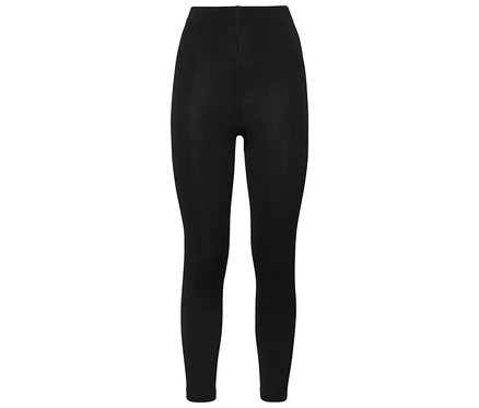 Leggings noirs sur fond blanc.