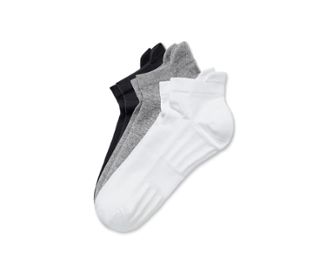 1 x noir, 1 x blanc, 1 x gris clair chiné