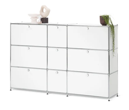 Commode « CN3 » blanche avec 9 abattants.
