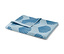 Bleu clair avec imprimé intégral de coquillages bleus