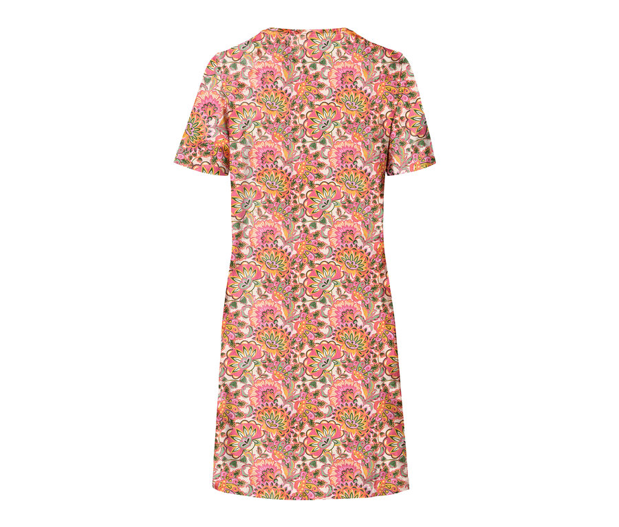 Chemise de nuit à manches courtes avec motif floral.