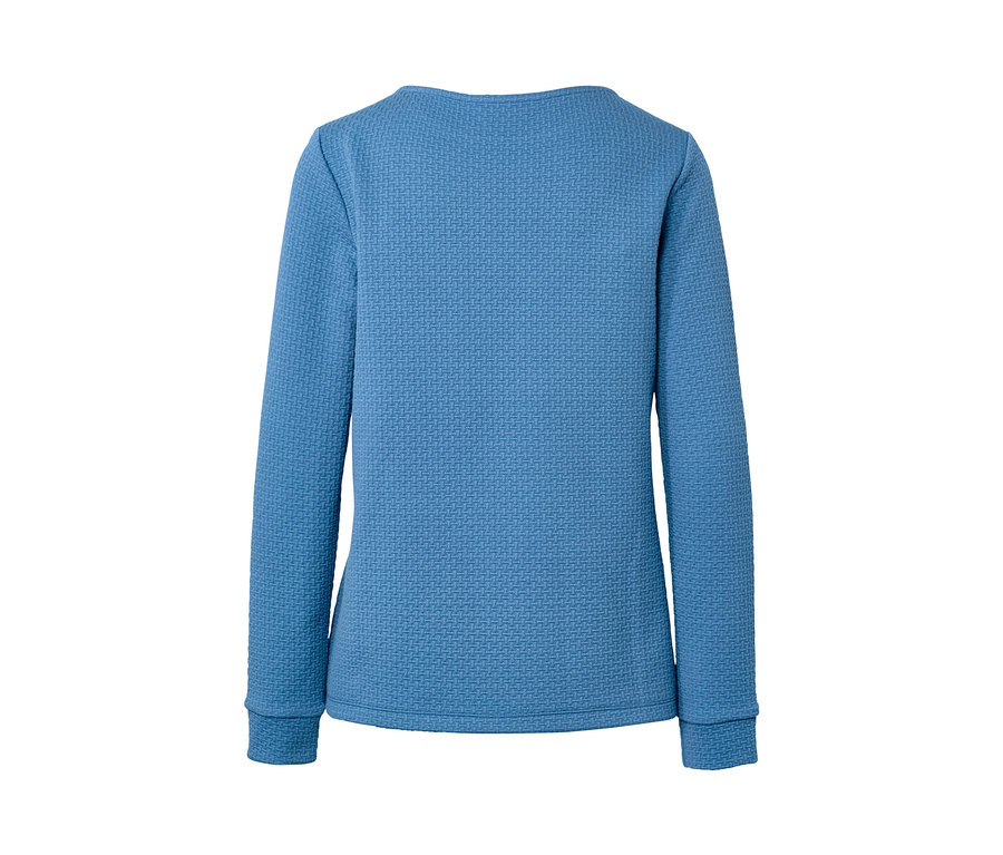Sweat-shirt structuré bleu.