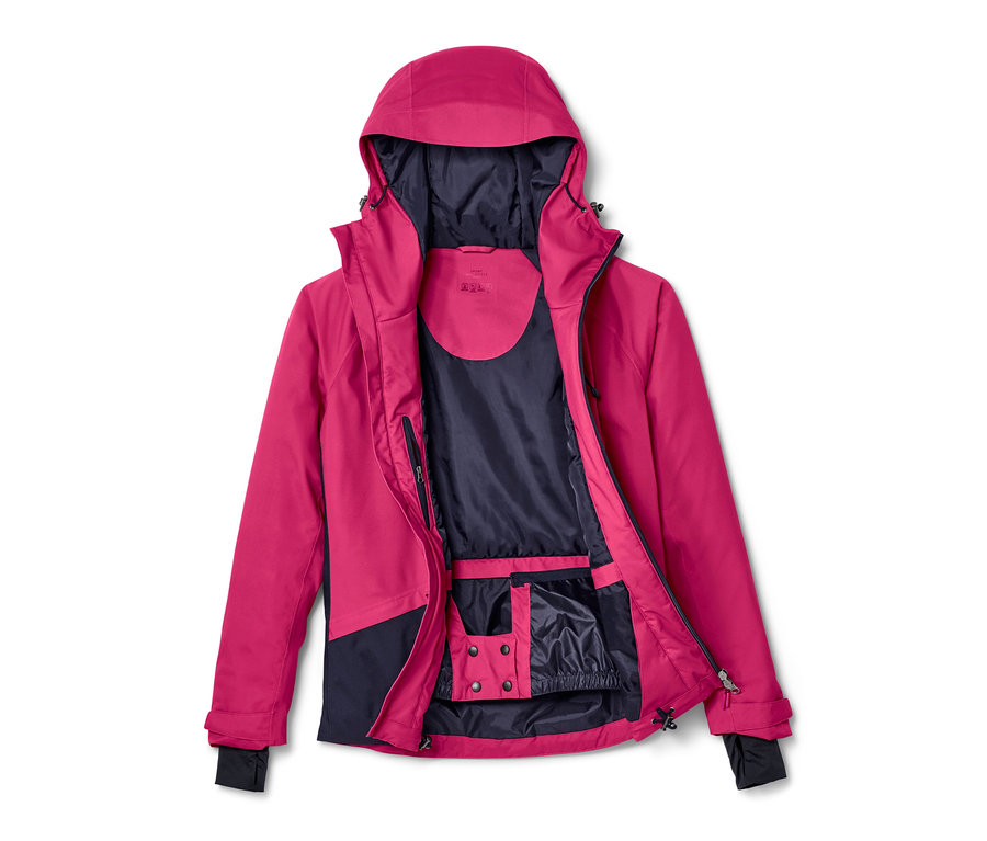 Veste de ski ouverte.