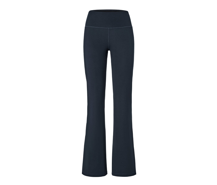Pantalon de sport modelant bleu foncé.