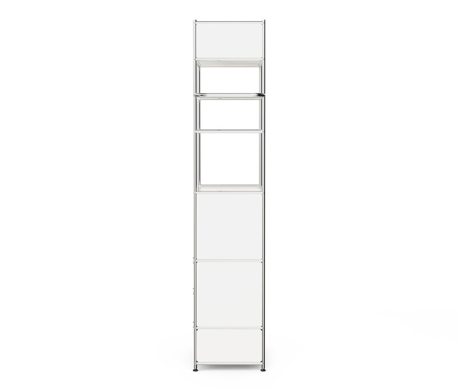 Garde-robe haute en métal « CN3 » avec tringle à vêtements et 3 tiroirs.