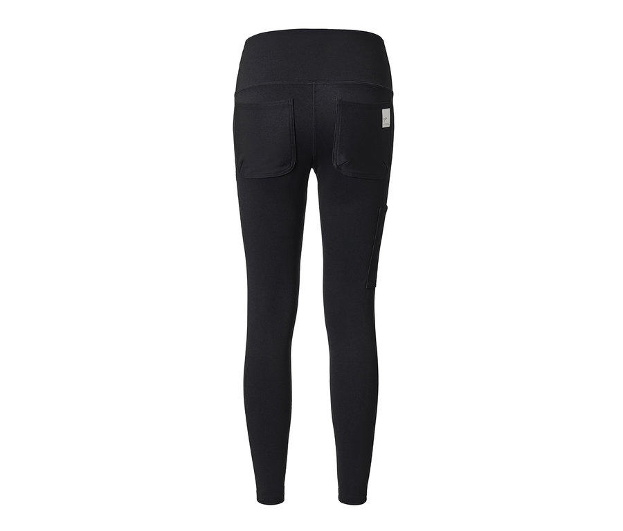 Legging d'extérieur noir vu de dos.