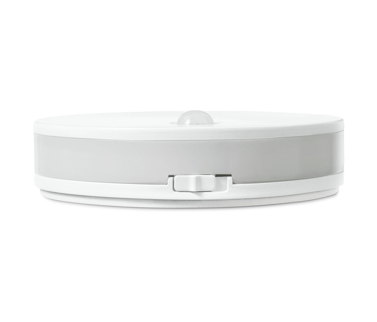 Gros plan d'une lampe multifonctionnelle à LED avec élément de commande.