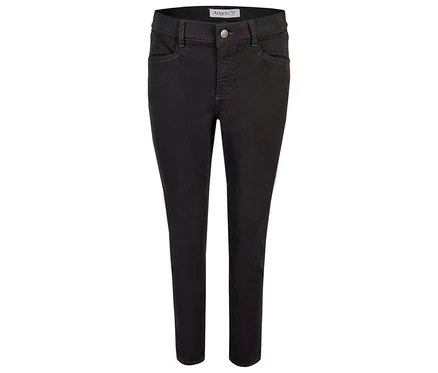 Jean noir avec taille élastique.