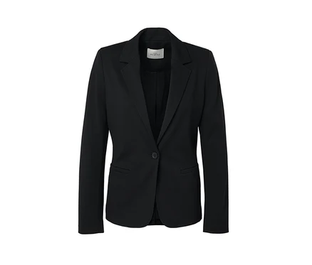 Blazer en jersey noir.
