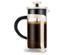 Cafetière : transparent<br>Support : beige<br>Anse et intérieur du couvercle : noir