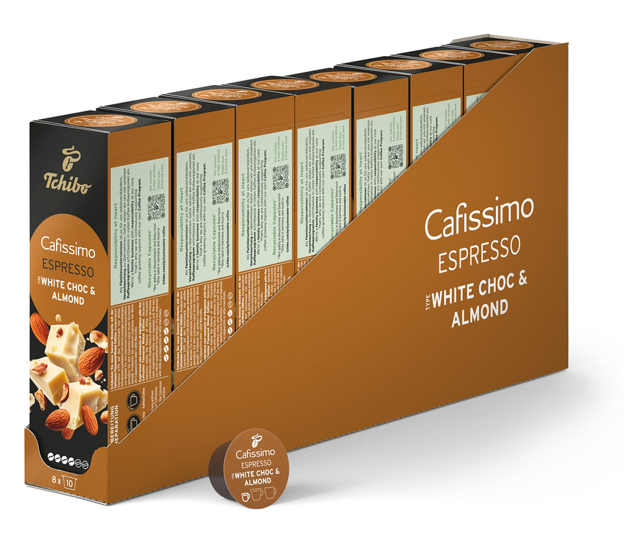 Cafissimo Flavoured Espresso – White Choc & Almond – 80 capsules