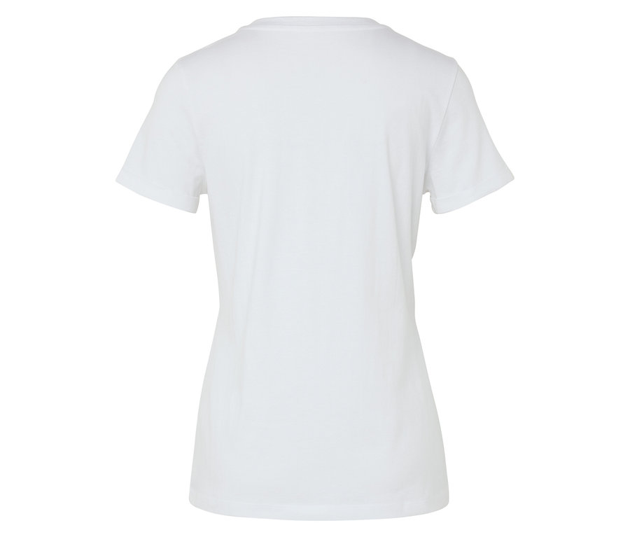 Vue arrière d'un t-shirt blanc.