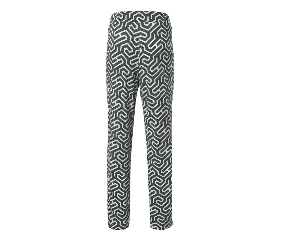 Pantalon en jersey imprimé vert.