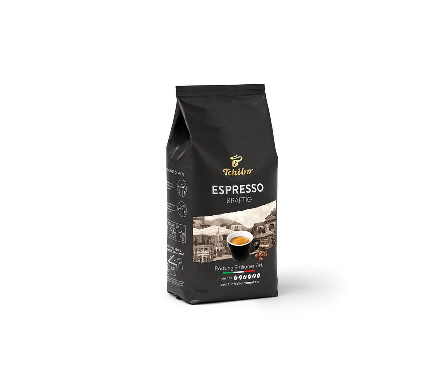Un paquet d'Espresso Kräftig - 1 kg en grains.