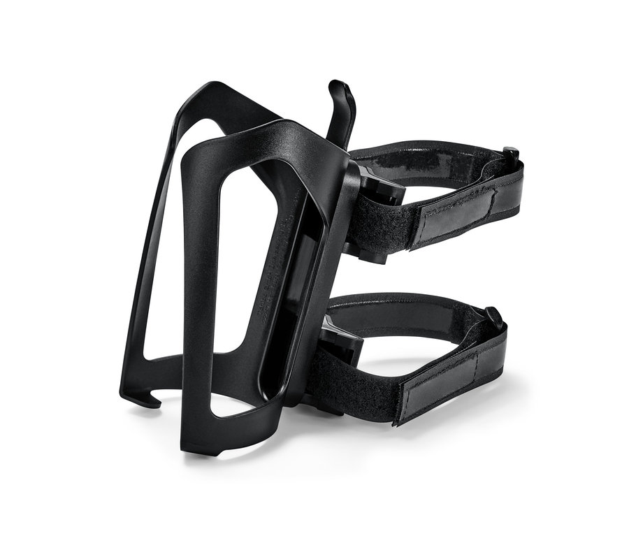 Porte-bouteille de vélo noir.