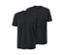 Deux t-shirts noirs à encolure en V.