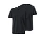 Deux t-shirts noirs à encolure en V.