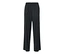 Un pantalon palazzo noir sur fond blanc.