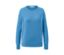 Pull en maille fine mérinos bleu clair.