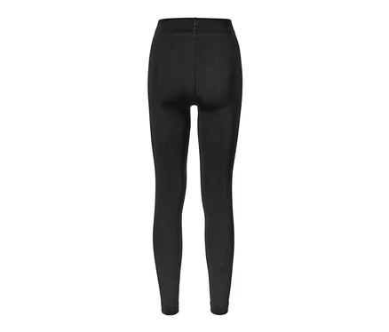 Vue détaillée de l'arrière d'un legging thermique noir.