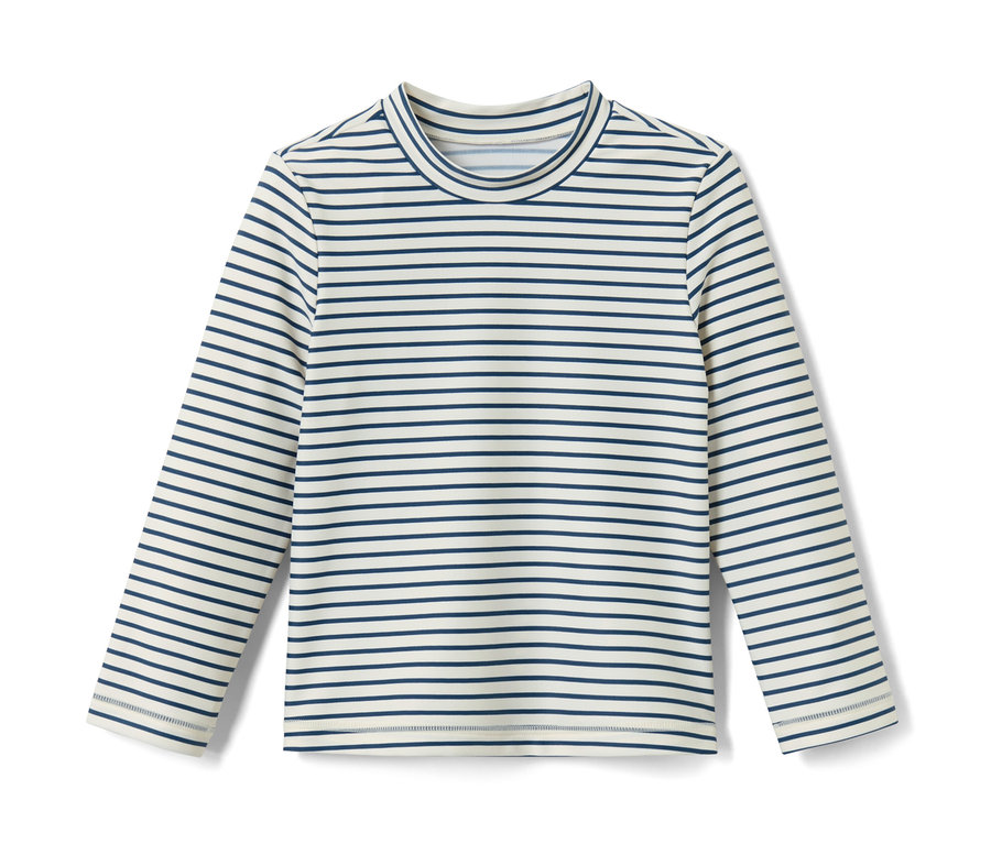 T-shirt rayé pour enfant avec indice de protection UV 80.