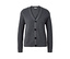 Cardigan en grosse maille anthracite avec boutons.