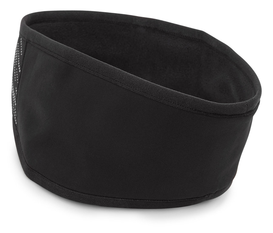 Bandeau noir sur fond blanc.