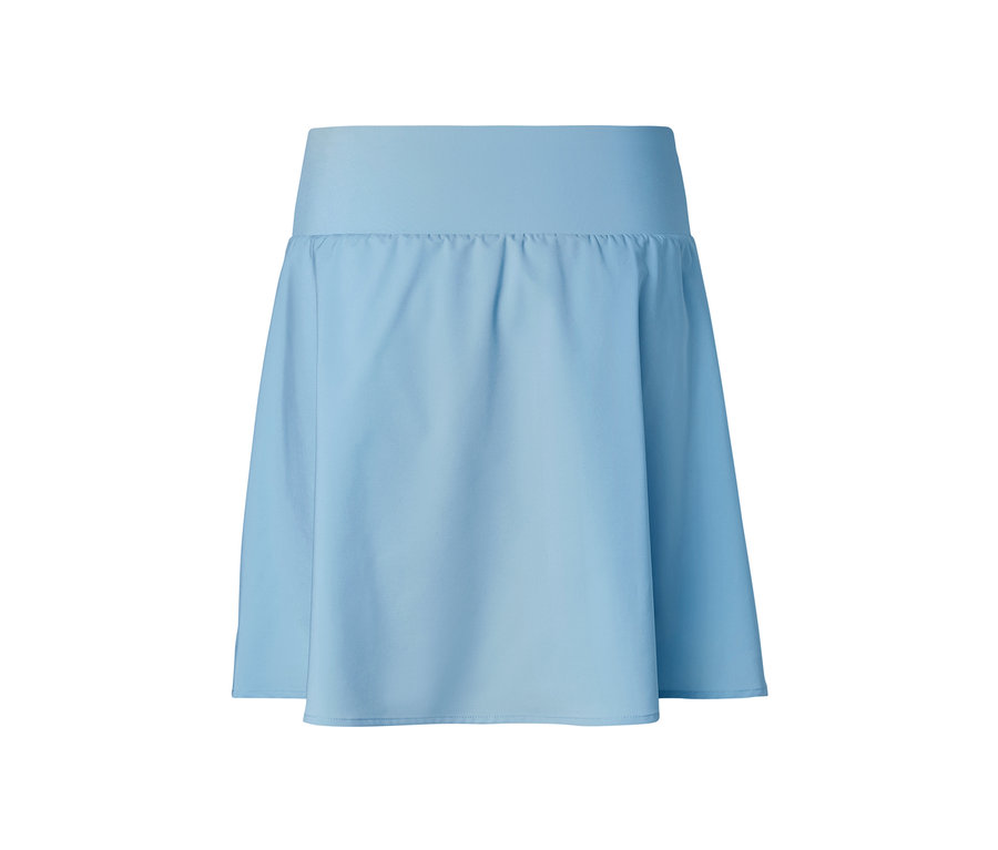 Jupe de sport bleu clair.