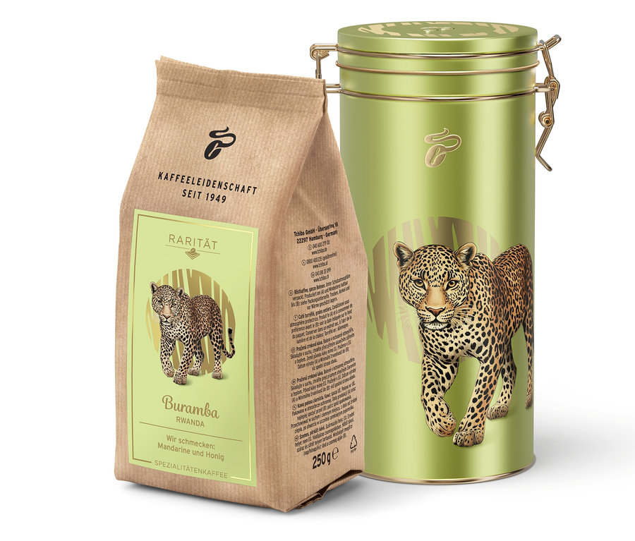 Café d’exception « Buramba Rwanda » avec boîte à café