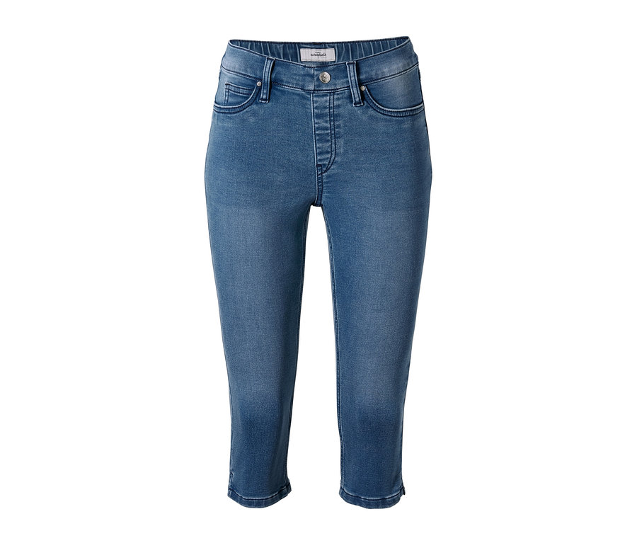Tregging 3/4 bleu à l’aspect denim.
