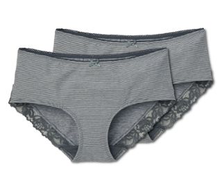 2x gris-blanc à rayures