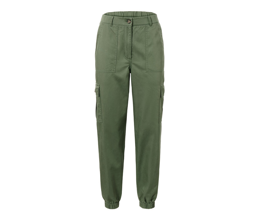 Pantalon cargo vert.