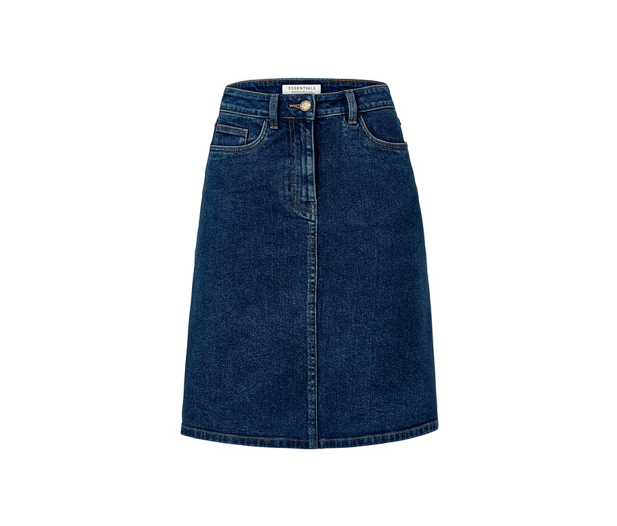 Jupe en jean bleue.